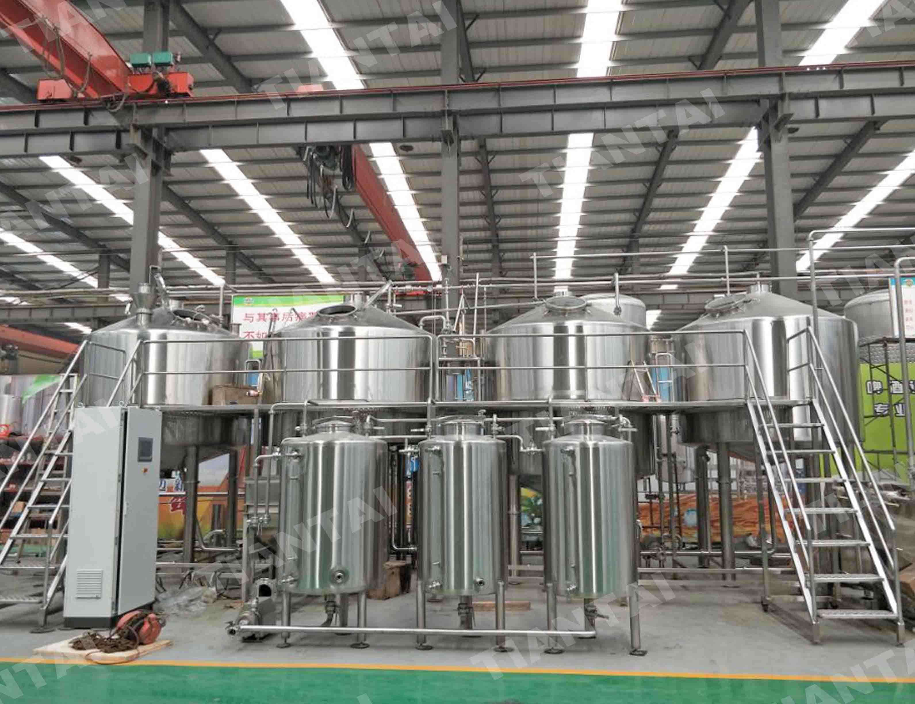 Automatic 2000L four vessel beer brewery equipment